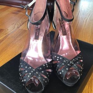 Nina Black Luster Women Heel